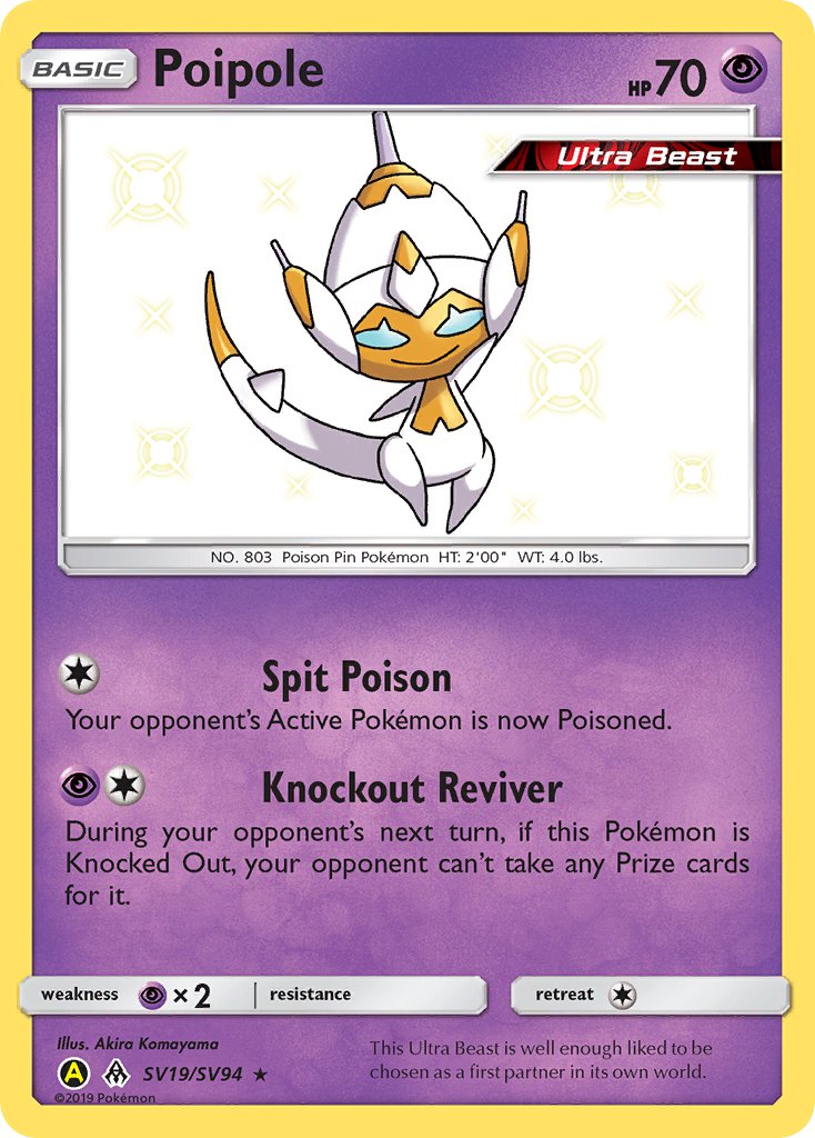 Poipole - SV19/SV94 (HIF:SV) Shiny Holo Rare - Near Mint Holofoil