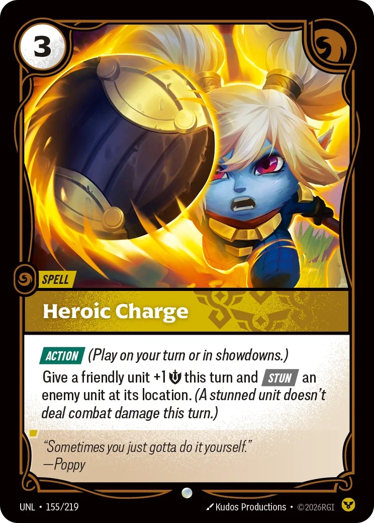 Heroic Charge - 155/219 (UNL) Common