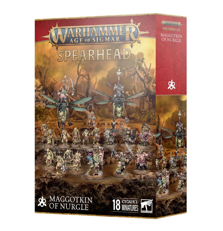 Age of Sigmar: Maggotkin of Nurgle - Spreadhead (18 Miniatures)