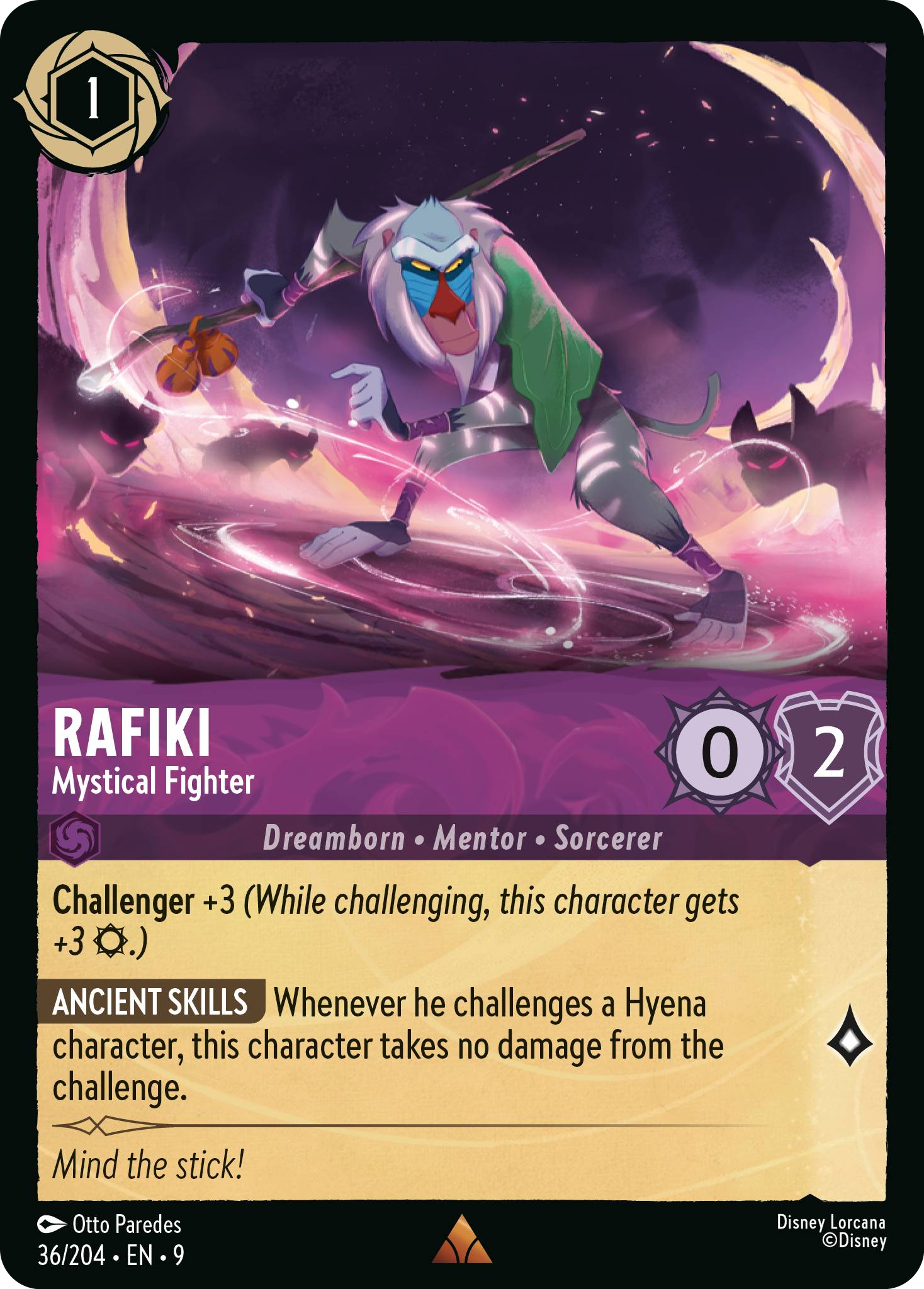 Rafiki - Mystical Fighter (Fabled - 036/204) Rare