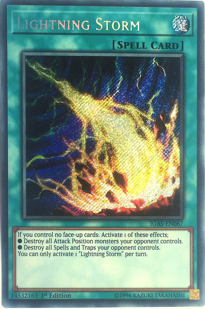 Lightning Storm (IGAS-EN067)1st Edition Secret Rare