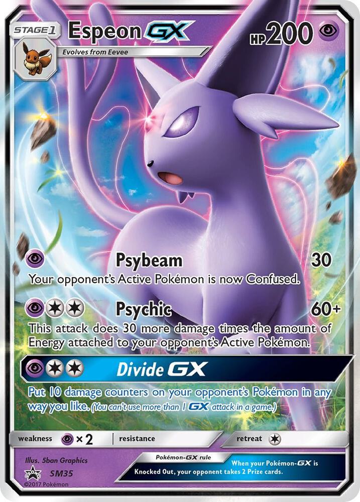 Espeon GX - SM35 (SM:PR) Promo - Damaged Holofoil