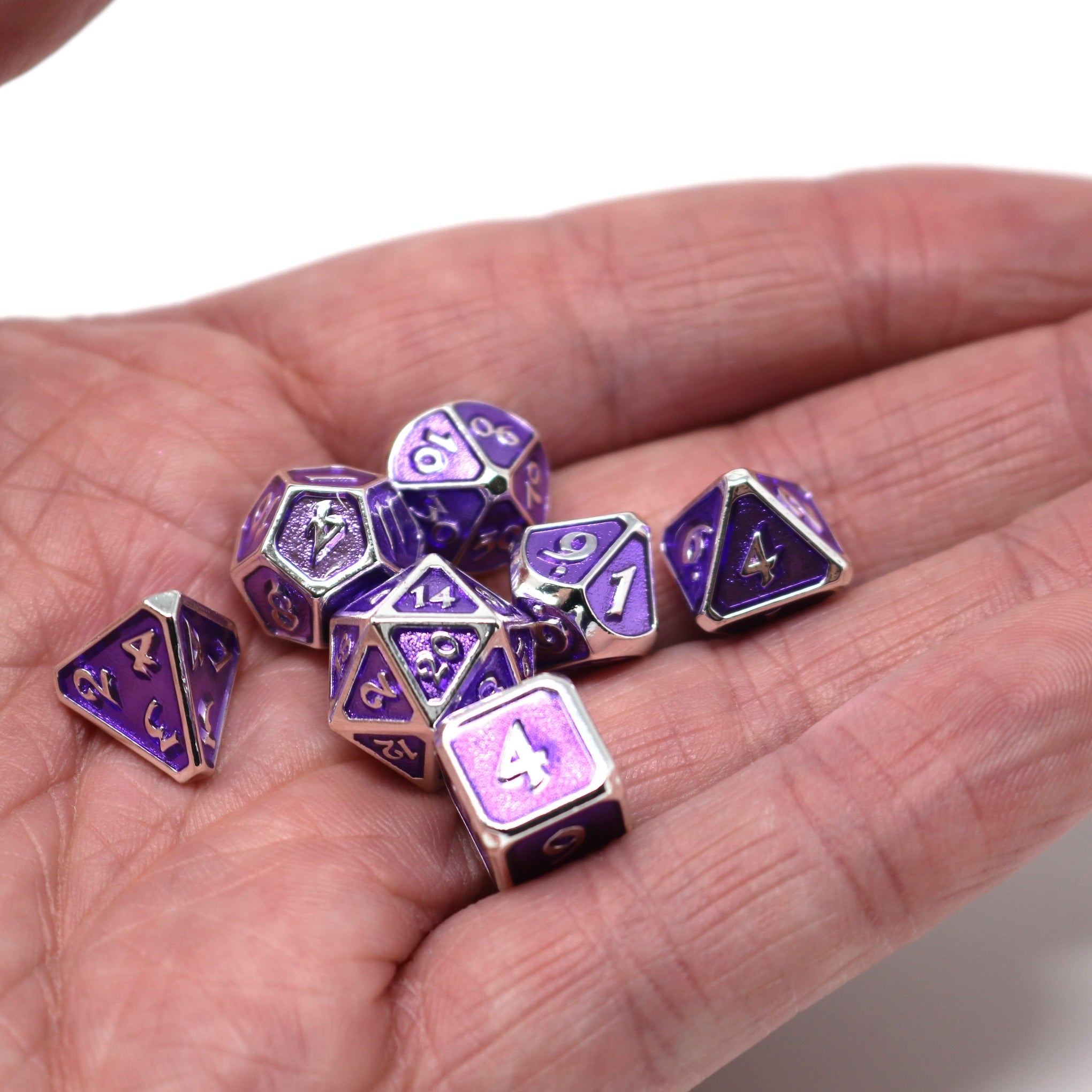 DHD: Critlings - Platinum Amethyst (Mini 7 poly set)