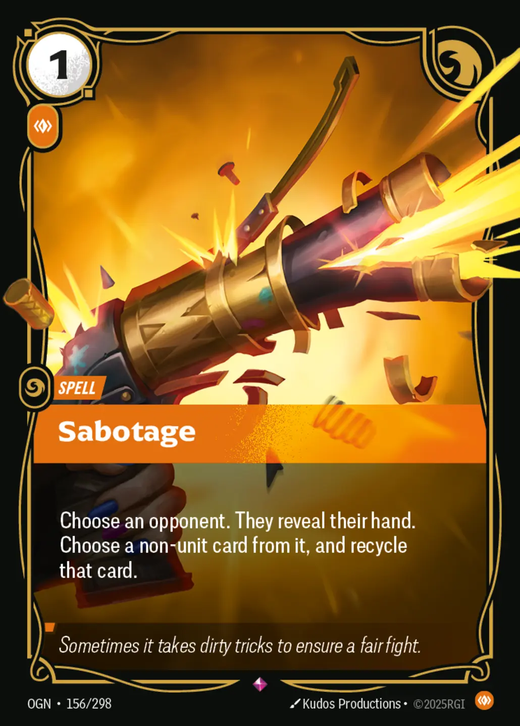 Sabotage - 156/298 (OGN) Rare