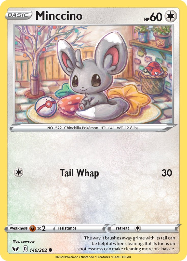 Minccino - 146/202 (SWSH01) Common - Near Mint