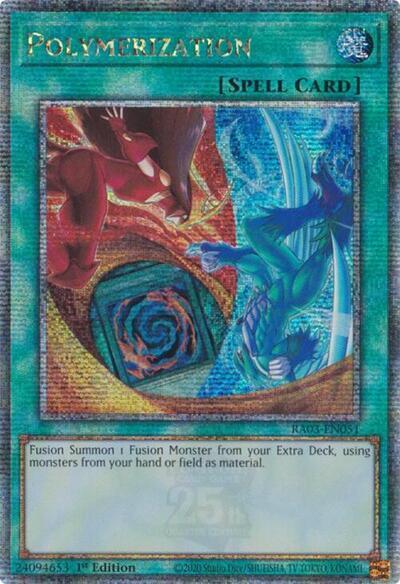 Polymerization (B) (HERO Art) (RA03-EN051) Quarter Century Secret Rare - Near Mint 1st Edition