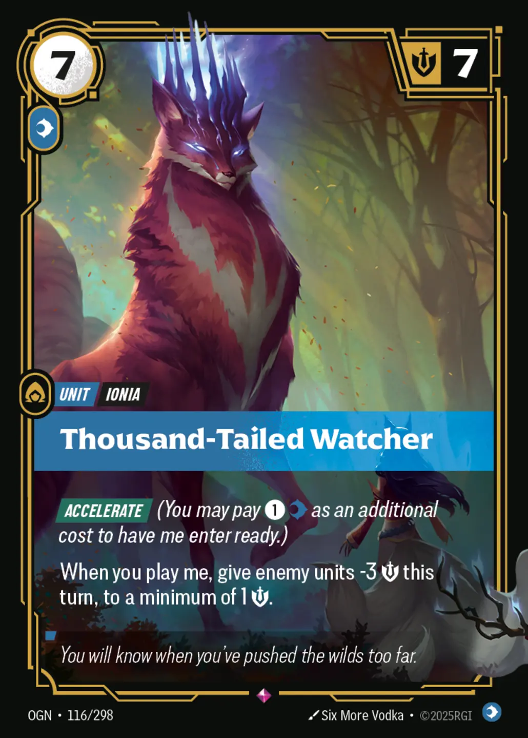 Thousand-Tailed Watcher - 116/298 (OGN) Rare