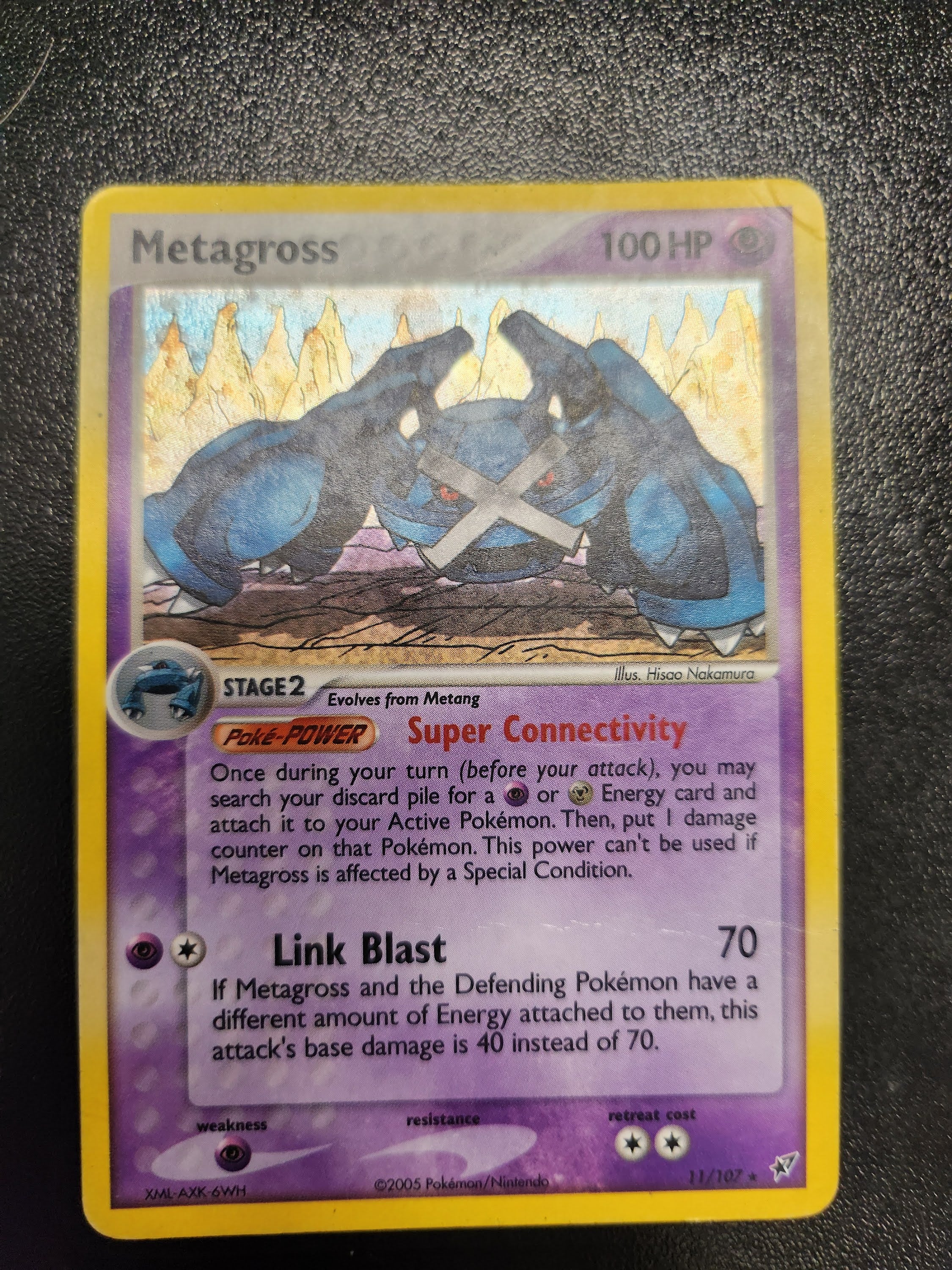 Metagross - 11/107 (DX) Holo Rare - Damaged Holofoil