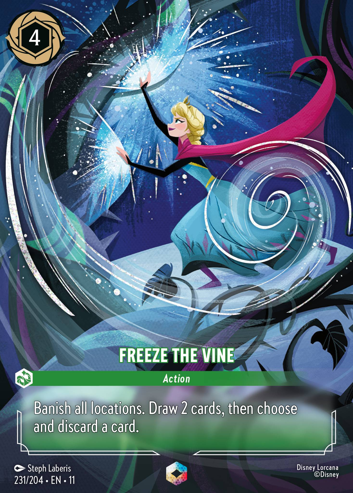 Freeze the Vine (231/204 - Winterspell) Enchanted