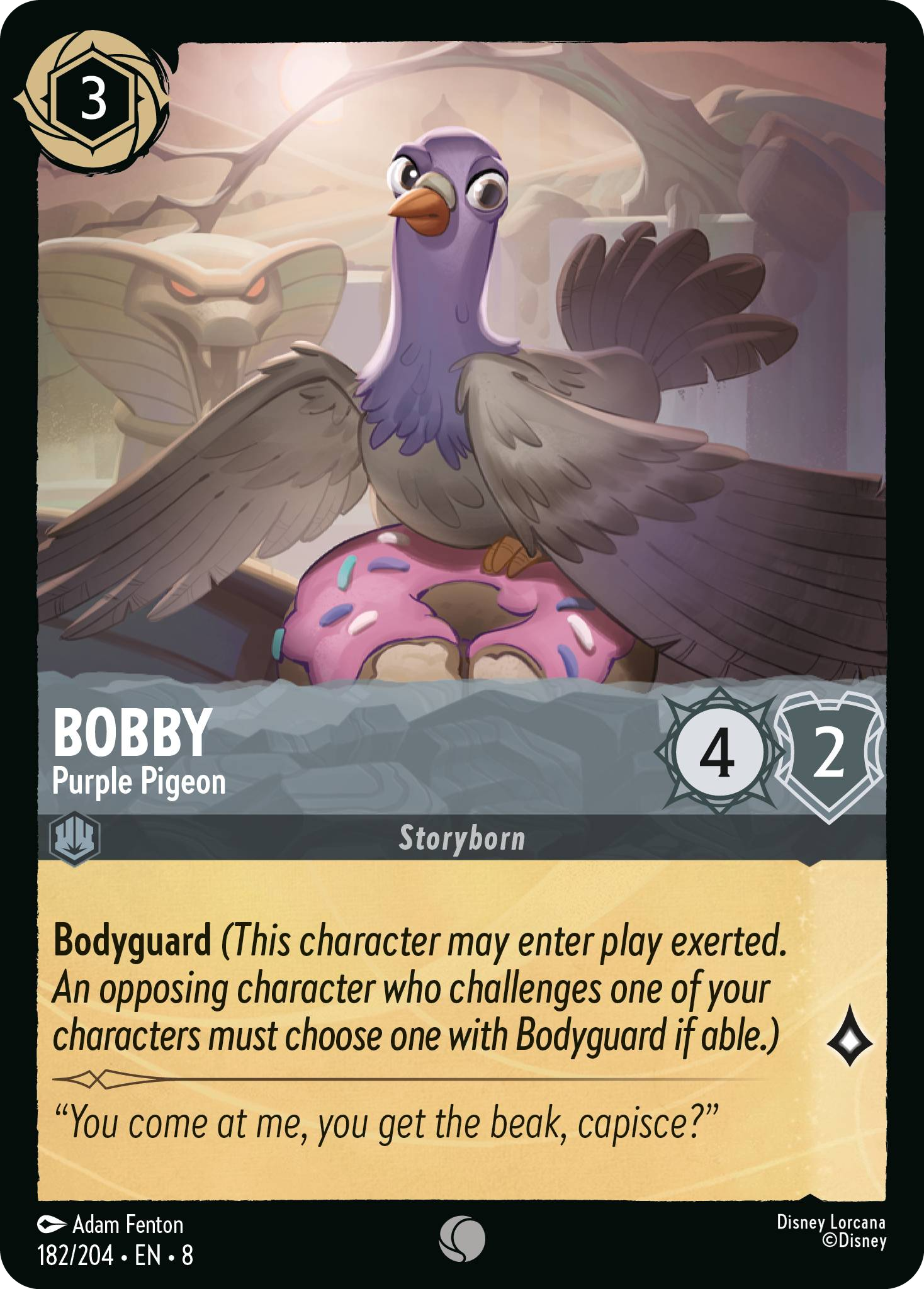 Bobby - Purple Pigeon (Reign of Jafar - 182/204 ) Common