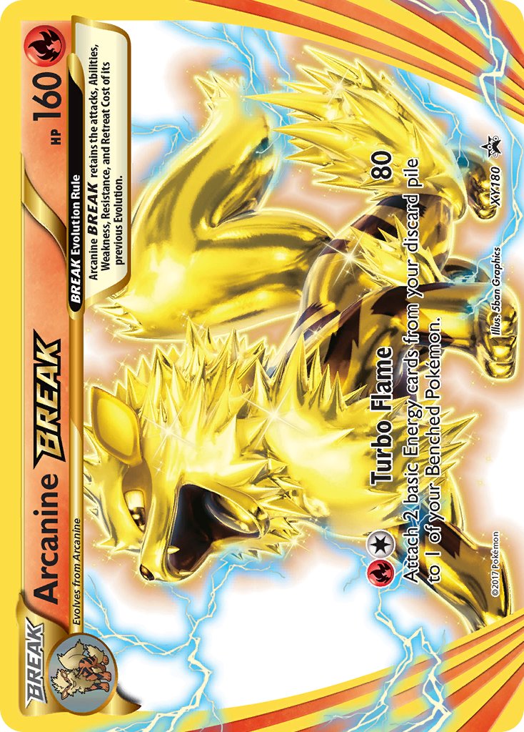 Arcanine BREAK - XY180 (XY:PR) Promo - Near Mint Holofoil