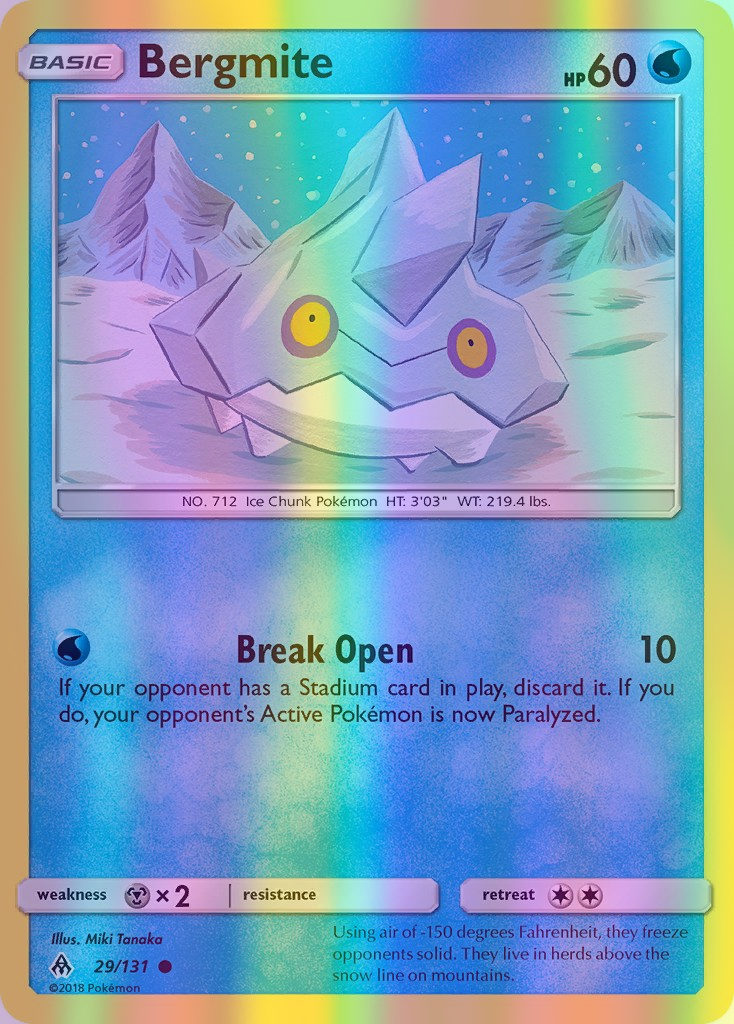 Bergmite - 029/131 (FLI) Common - Near Mint Reverse Holofoil