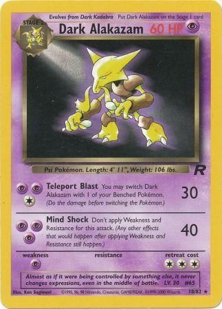 Dark Alakazam - 18/82 (TR) Rare - Unlimited Near Mint