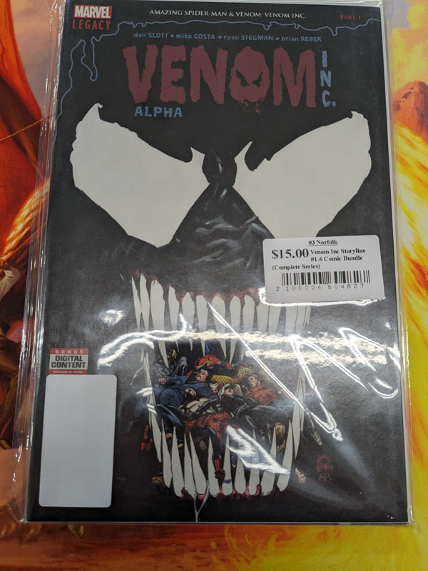 Venom Inc Storyline #1-6 Comic Bundle (Complete Series)