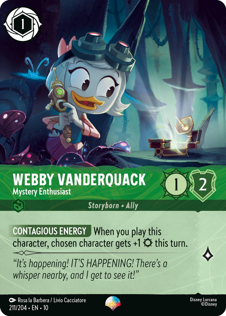 Webby Vanderquack - Mystery Enthusiast (211/204 - Whispers in the Well) Epic