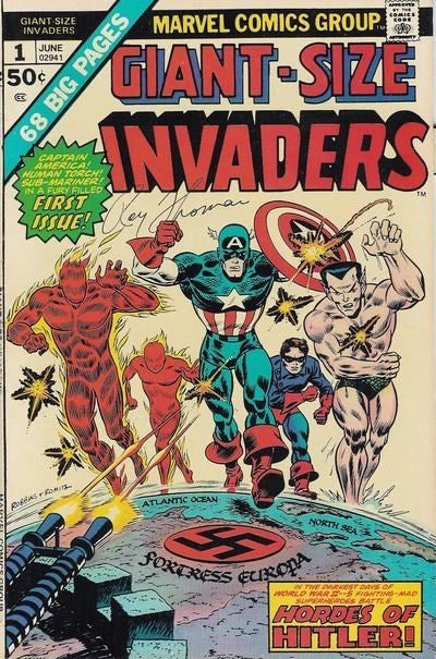Giant-Size Invaders (1975Series) #1 (4.0) Reprints Submariner's origin from Submariner No. 1