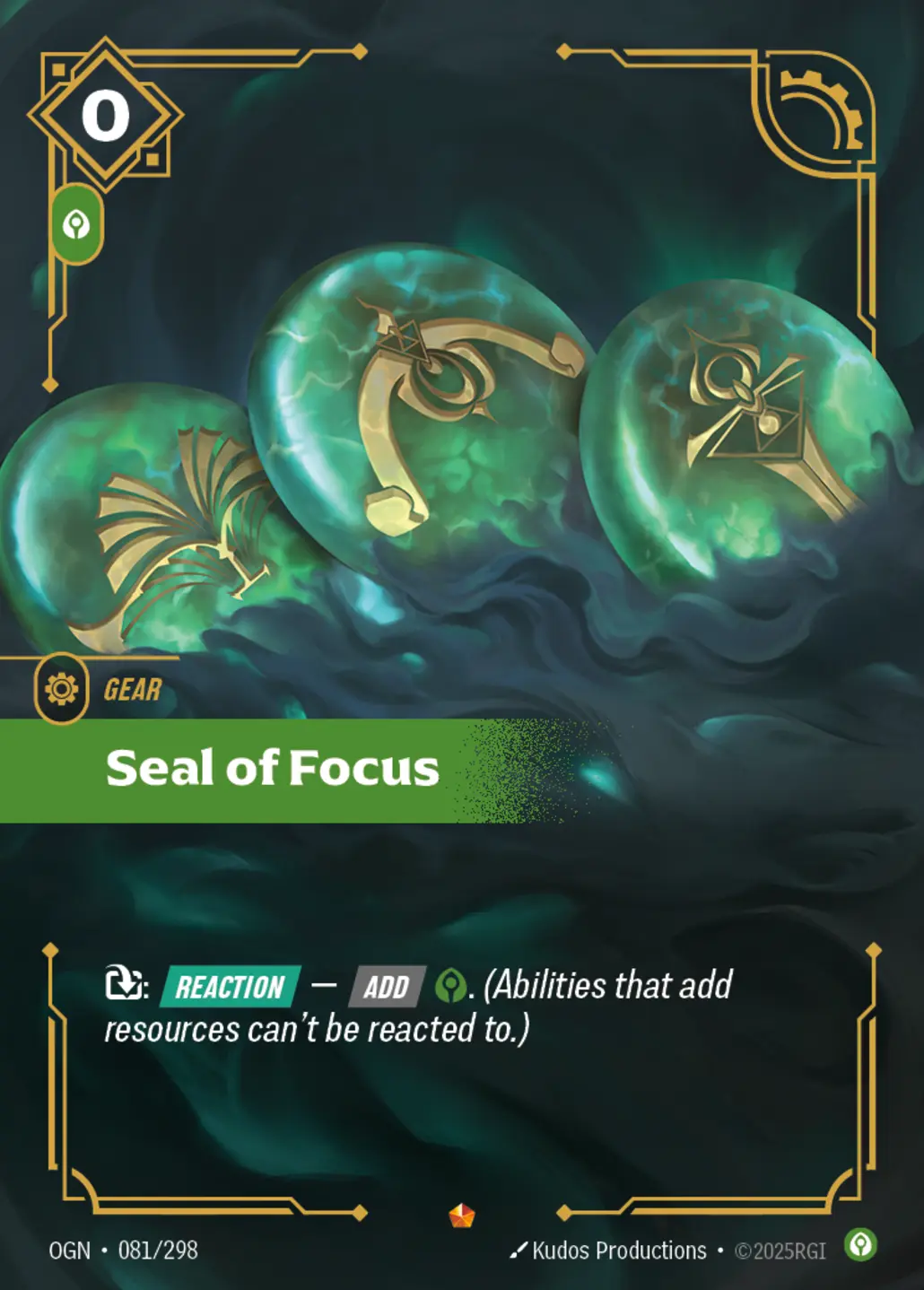 Seal of Focus - 081/298 (OGN) Epic