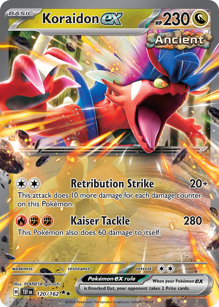 Koraidon ex - 120/162 (TEF) Double Rare