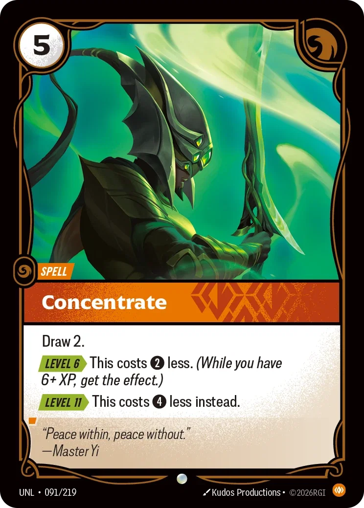 Concentrate - 091/219 (UNL) Common