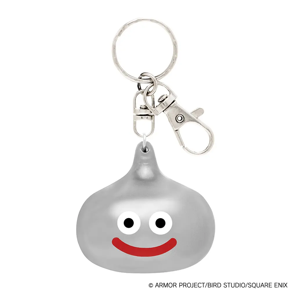 Dragon Quest: Smile Slime Balloon Mascot Keychain Metal Slime