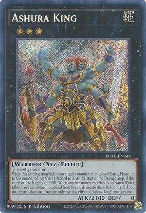 Ashura King (POTE-EN048) Secret Rare - 1st Edition Near Mint