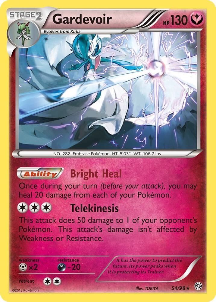 Gardevoir - 054/098 (AOR) Holo Rare - Light Play Holofoil