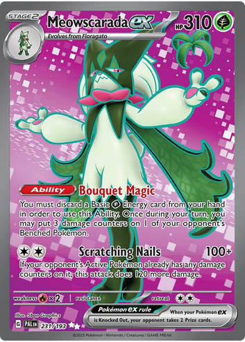 Meowscarada ex - 231/193 (PAL) Ultra Rare - Near Mint Holofoil