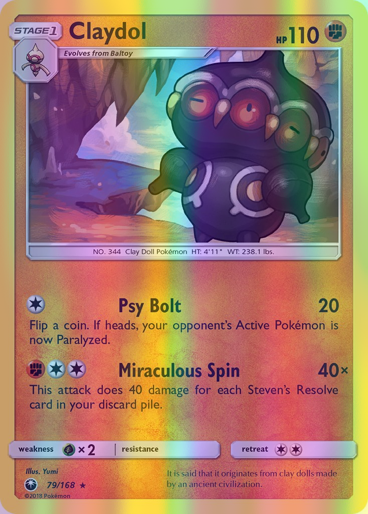 Claydol - 079/168 (CES) Rare - Near Mint Reverse Holofoil