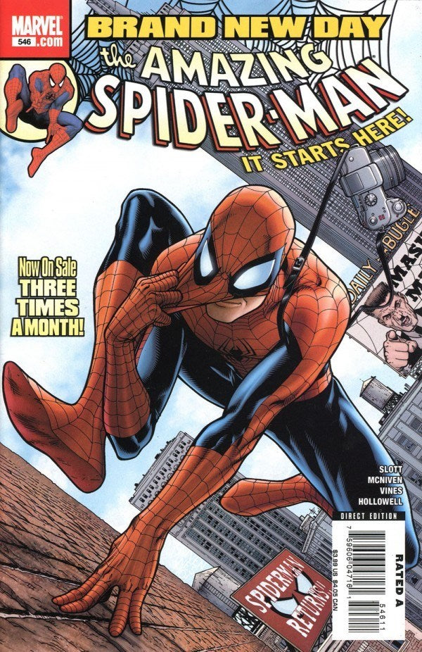 THE AMAZING SPIDER-MAN (1963 Series) #546 (9.0) 1st Full App Mister Negative and Jackpot