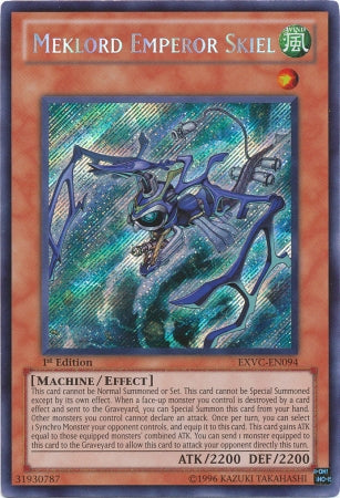 Meklord Emperor Skiel (EXVC-EN094) Secret Rare - Near Mint 1st Edition