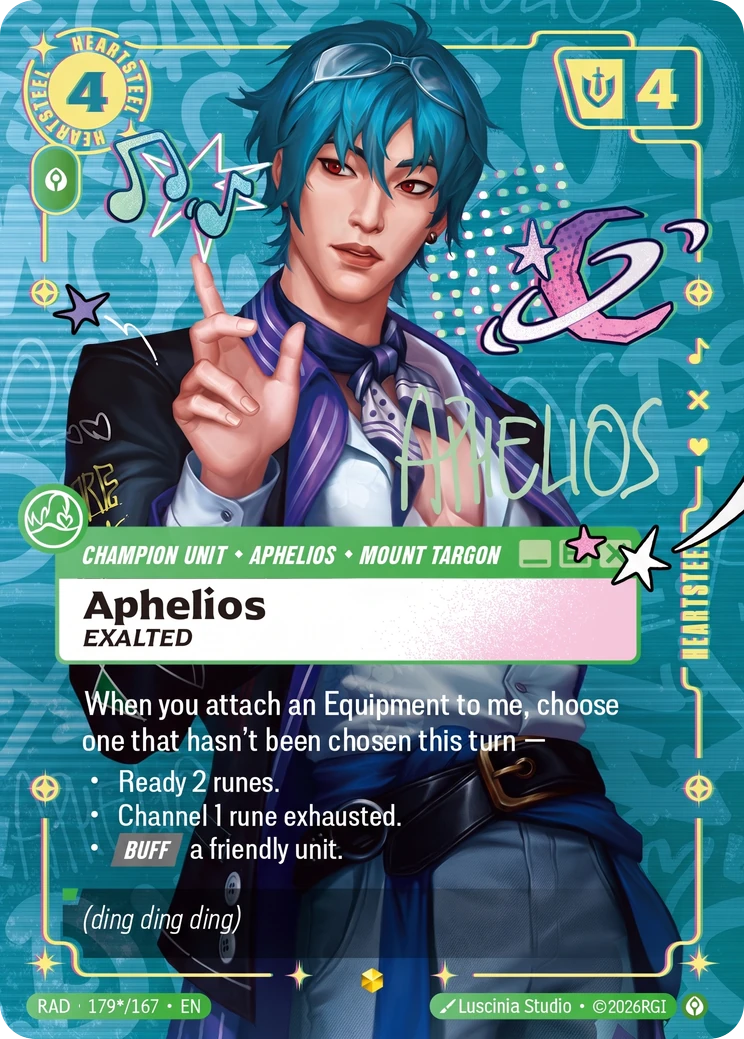 Aphelios, Exalted (Heartsteel Signature) - 179*/167 (RAD) Showcase