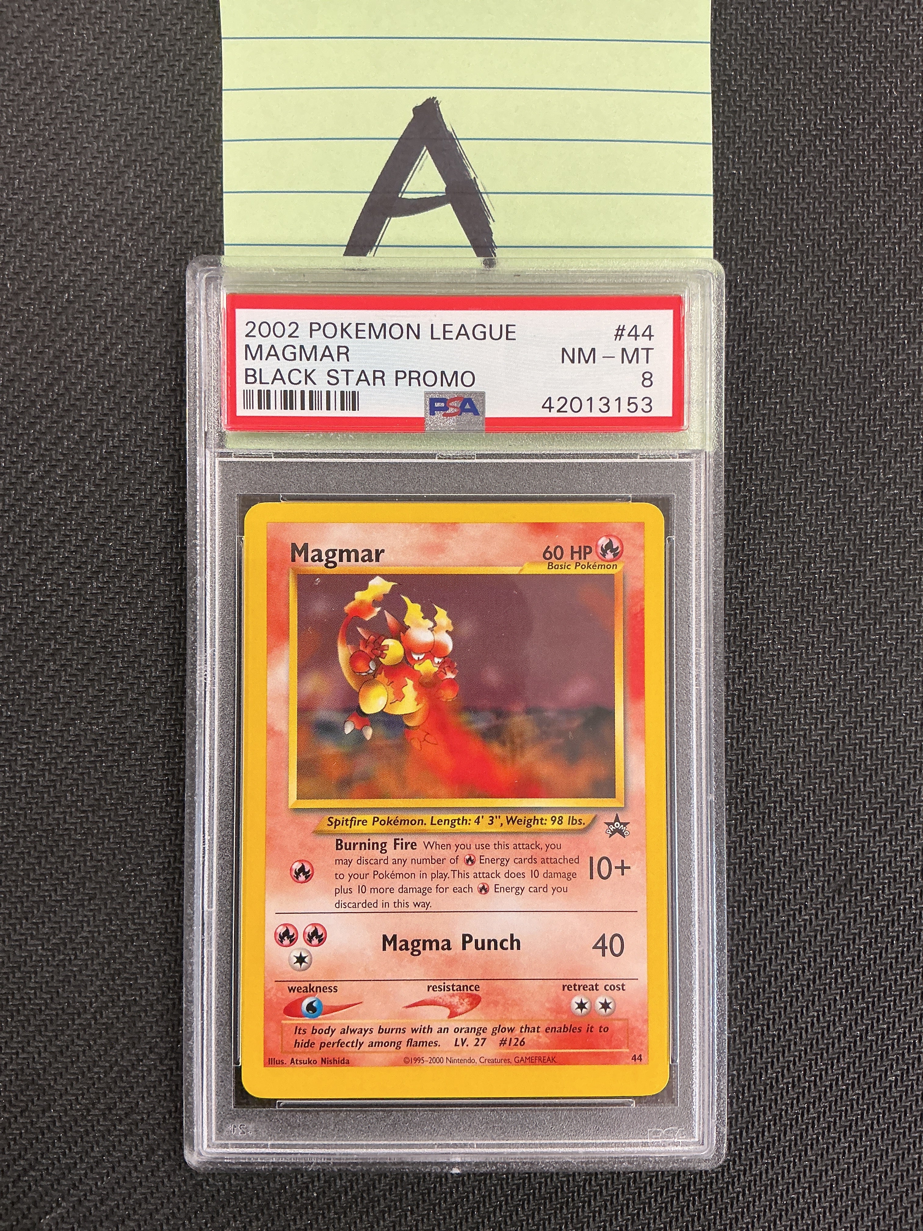 Magmar - 44 (BSP) Promo - Near Mint (Graded - PSA 8)