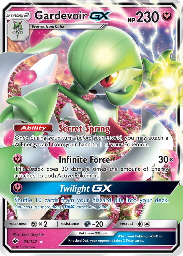 Gardevoir GX - 093/147 (SM:BUS) Ultra Rare - Near Mint Holofoil