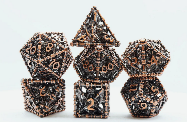 Grim Scythe: Copper - Metal RPG Dice Set