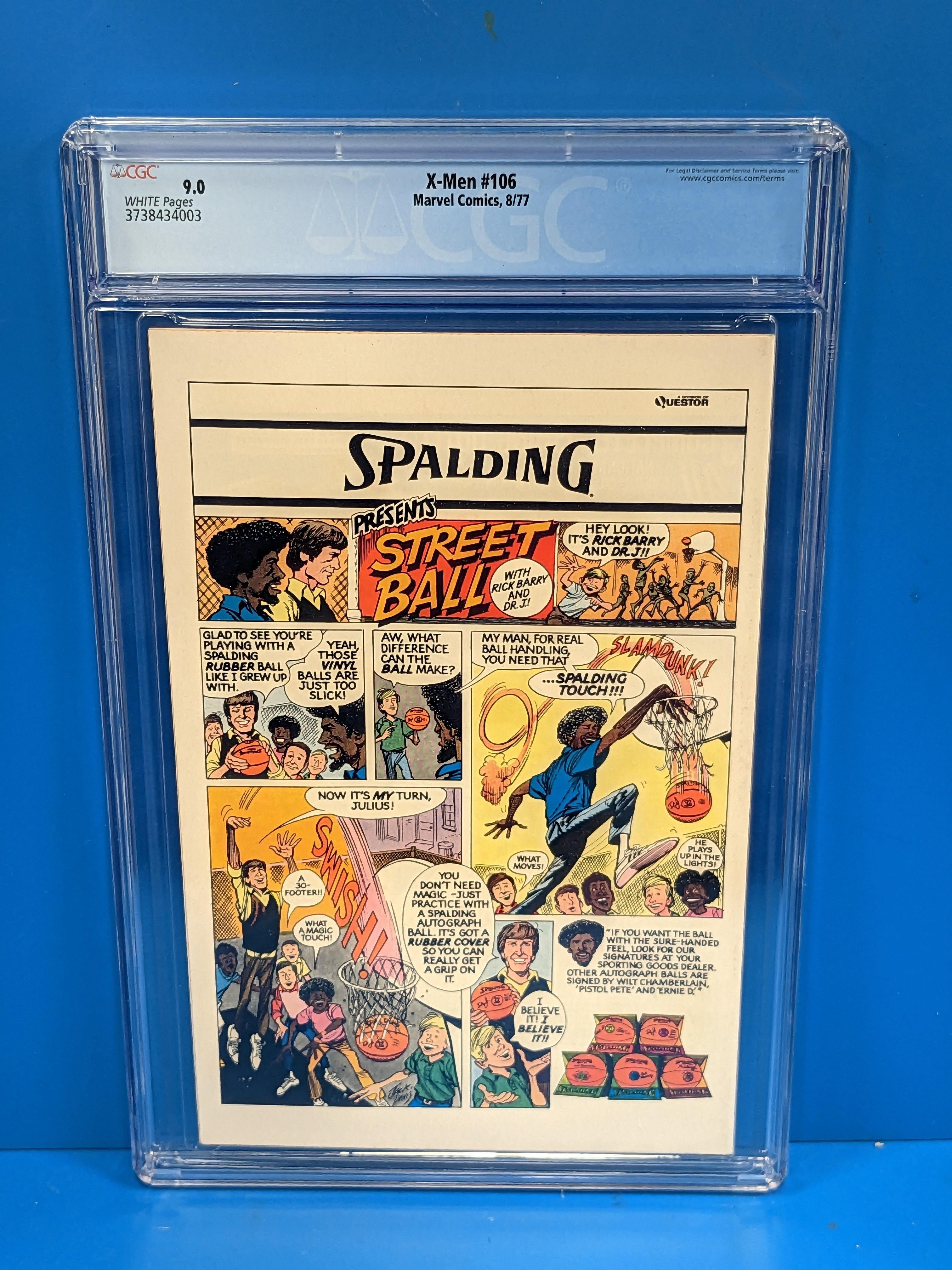 Uncanny X-Men (1963 Series) #106 (CGC 9.0) 1st Evil Professor X aka (Entity) Appearance