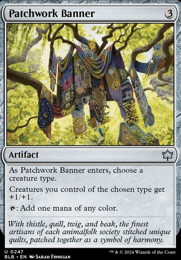 Patchwork Banner [#0247] (BLB-U-FOIL)