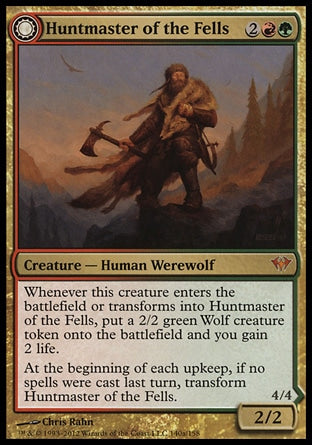 Huntmaster of the Fells/Ravager of the Fells (DKA-M-FOIL) Light Play