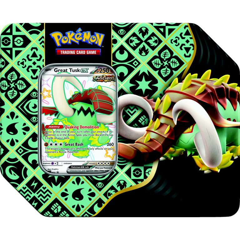 Pokemon TCG: S&V04.5 Paldean Fates - Tin: Great Tusk ex