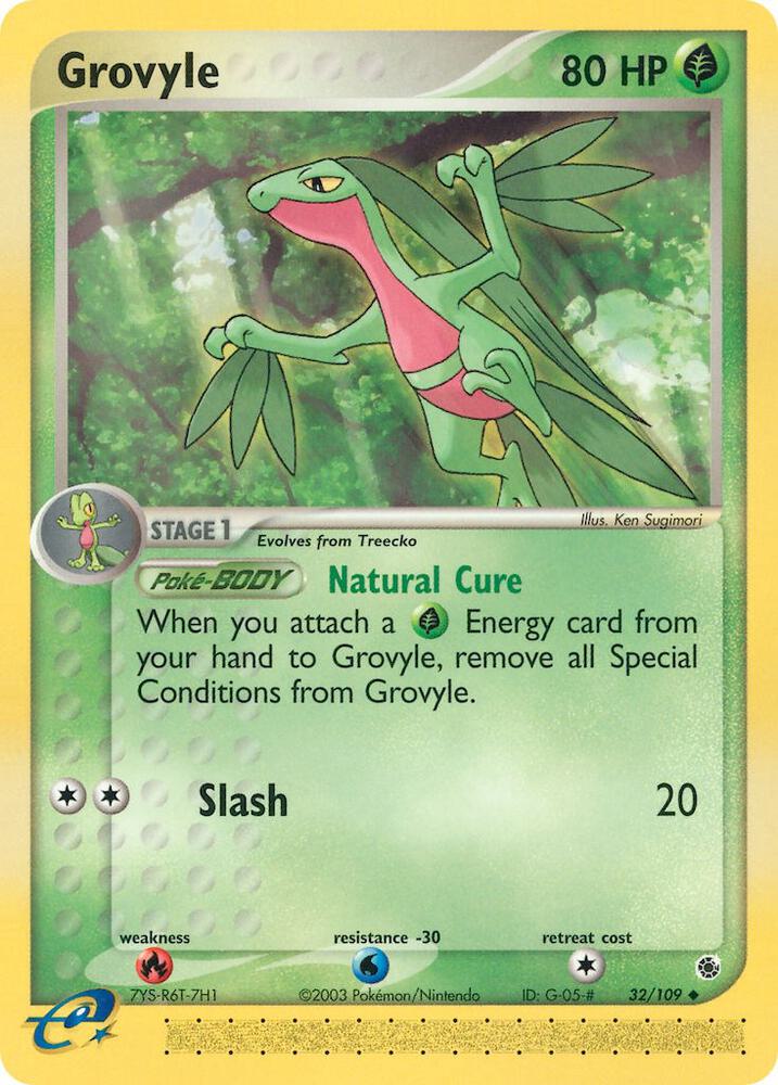 Grovyle - 32/109 (RS) Near Mint - Rare