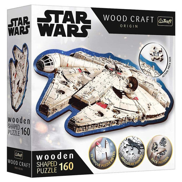 Trefl: Woodcraft 160 Puzzle - Star Wars Millennium Falcon