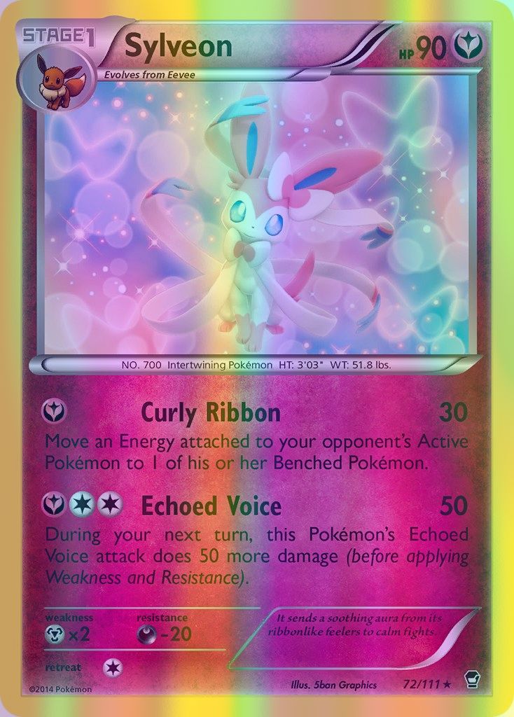 Sylveon - 072/111 (FFI) Rare - Near Mint Reverse Holofoil