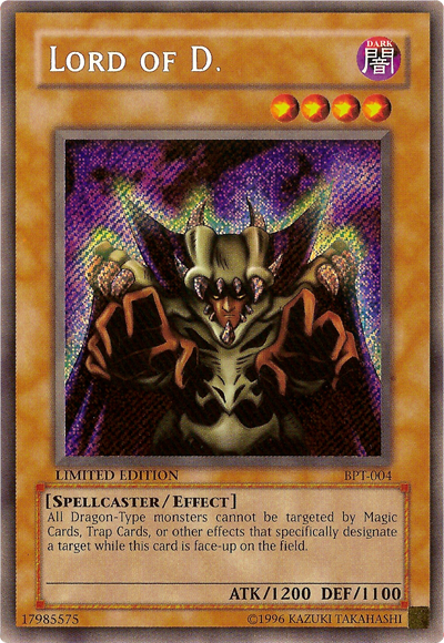 Lord of D. (BPT-004) Secret Rare - Light Play Limited