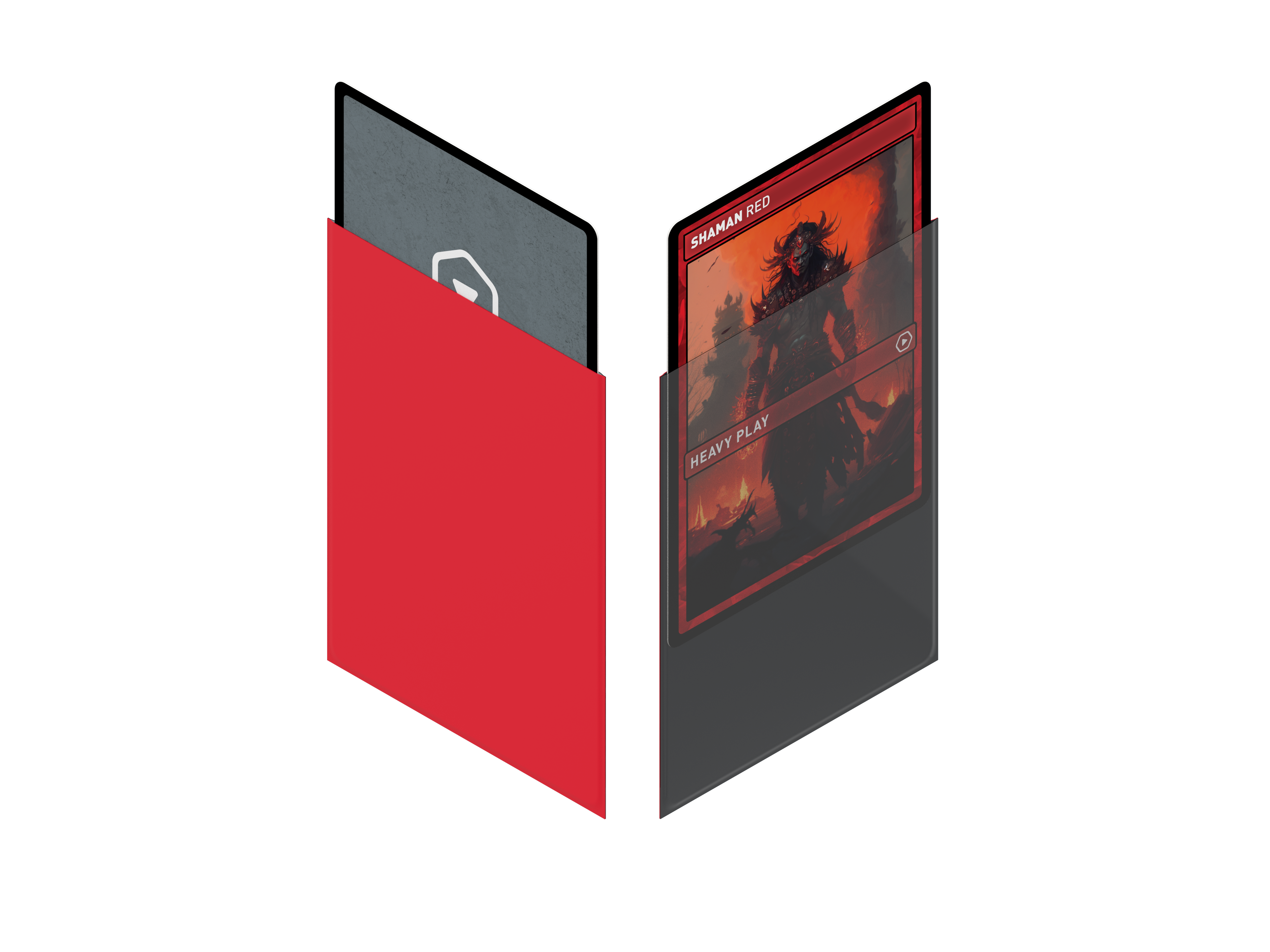 Heavy Play: SPIKE Sleeves - Standard 100 Shaman Red