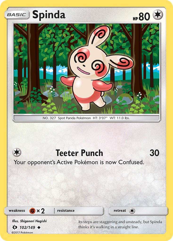Spinda - 102/149 (SM01) Uncommon - Near Mint