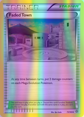 Faded Town - 073/098 (AOR) Uncommon - Near Mint Reverse Holofoil
