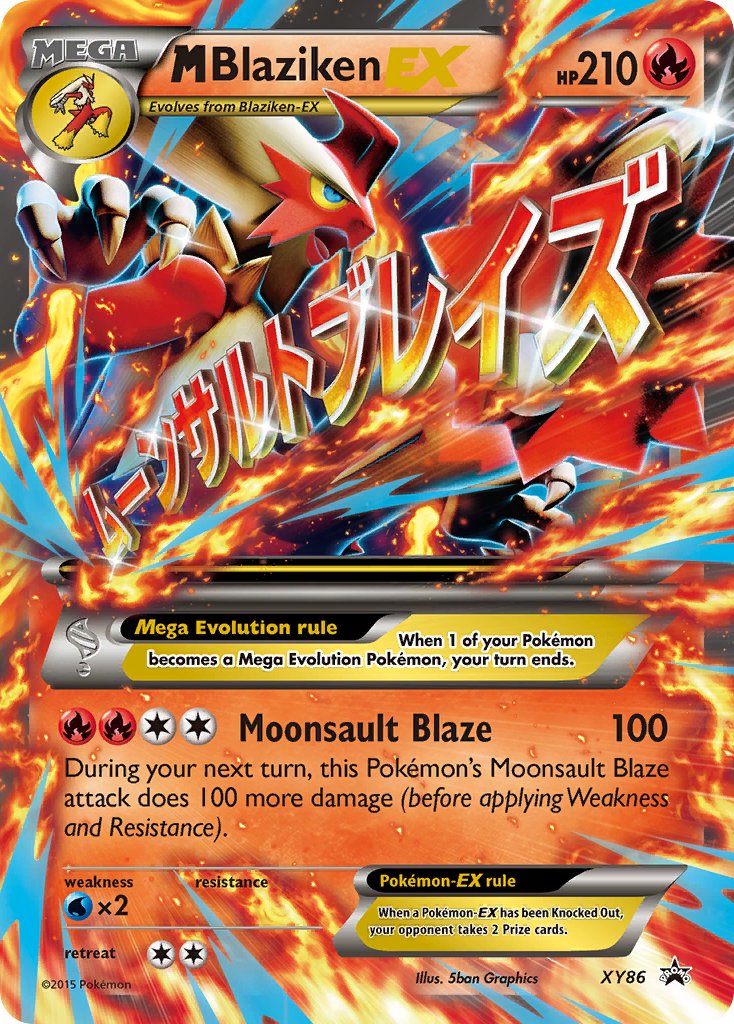M Blaziken EX - XY86 (XY:PR) Promo - Near Mint Holofoil