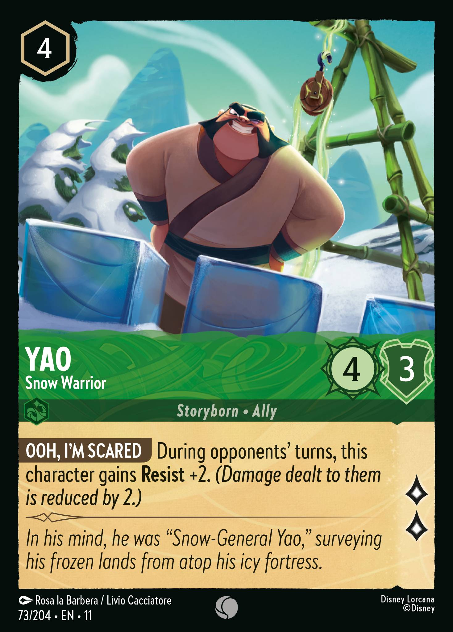Yao - Snow Warrior (073/204 - Winterspell) Common