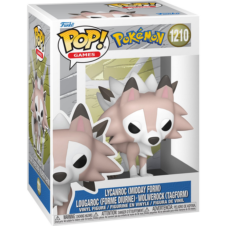 POP Figure: Pokemon #1210 - Lycanroc (Day)