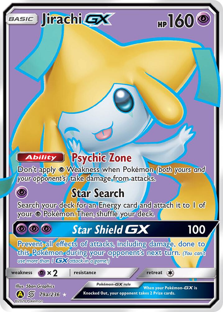 Jirachi GX (Alternate Art Promo) - 79a/236 (SMP) Promo - Near Mint Holofoil