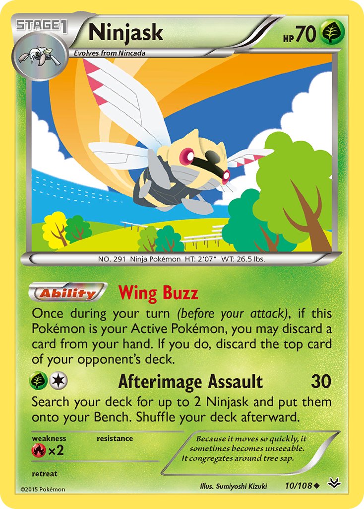 Ninjask - 010/108 (ROS) Uncommon - Near Mint